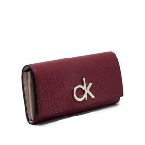 Calvin Klein dámská velká vínová peněženka CK - OS (XCL)